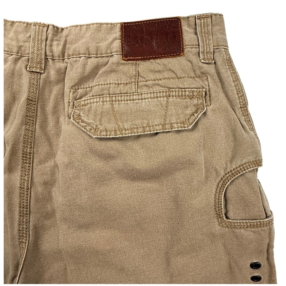Born Handcrafted Footwear  Utility Carpenter Pants Tan Cotton Canvas Mens 36x30